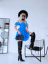Dress with corset top "Felicita" - blue